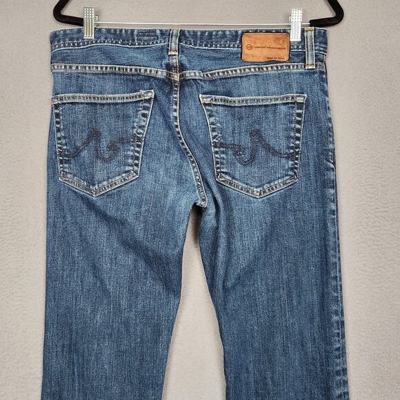 AG Adriano Goldschmied Jeans Mens 34x34 Blue Matchbox Slim Straight Actual 34X29 - Picture 8 of 16